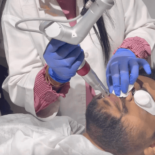 Facial skincare treatment at Leor Clinic