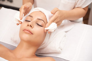 Woman Undergoing Beauty Treatment at Leor Clinic