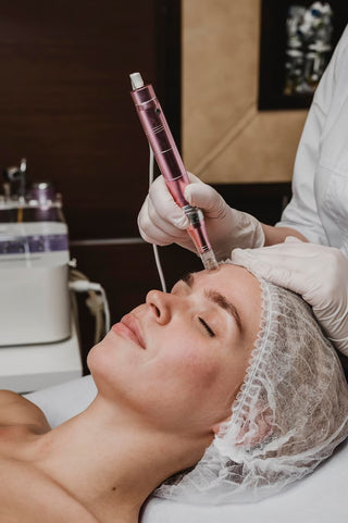 Woman Receiving Cosmetic Treatment at Leor Wellness Center